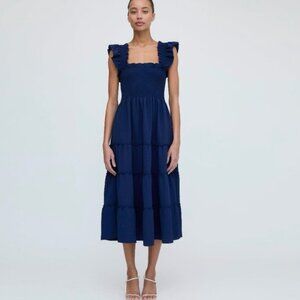 Hill House Home The Ellie Nap Dress - Navy Crepe Size XL